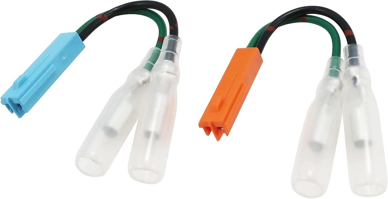 画像: キタコ(KITACO) ウインカーランプ変換ハーネス K-CON (ホンダ2/左右1セット) 汎用 2極コネクター(橙色/左・空色/右) 0900-755-01101 amzn.to