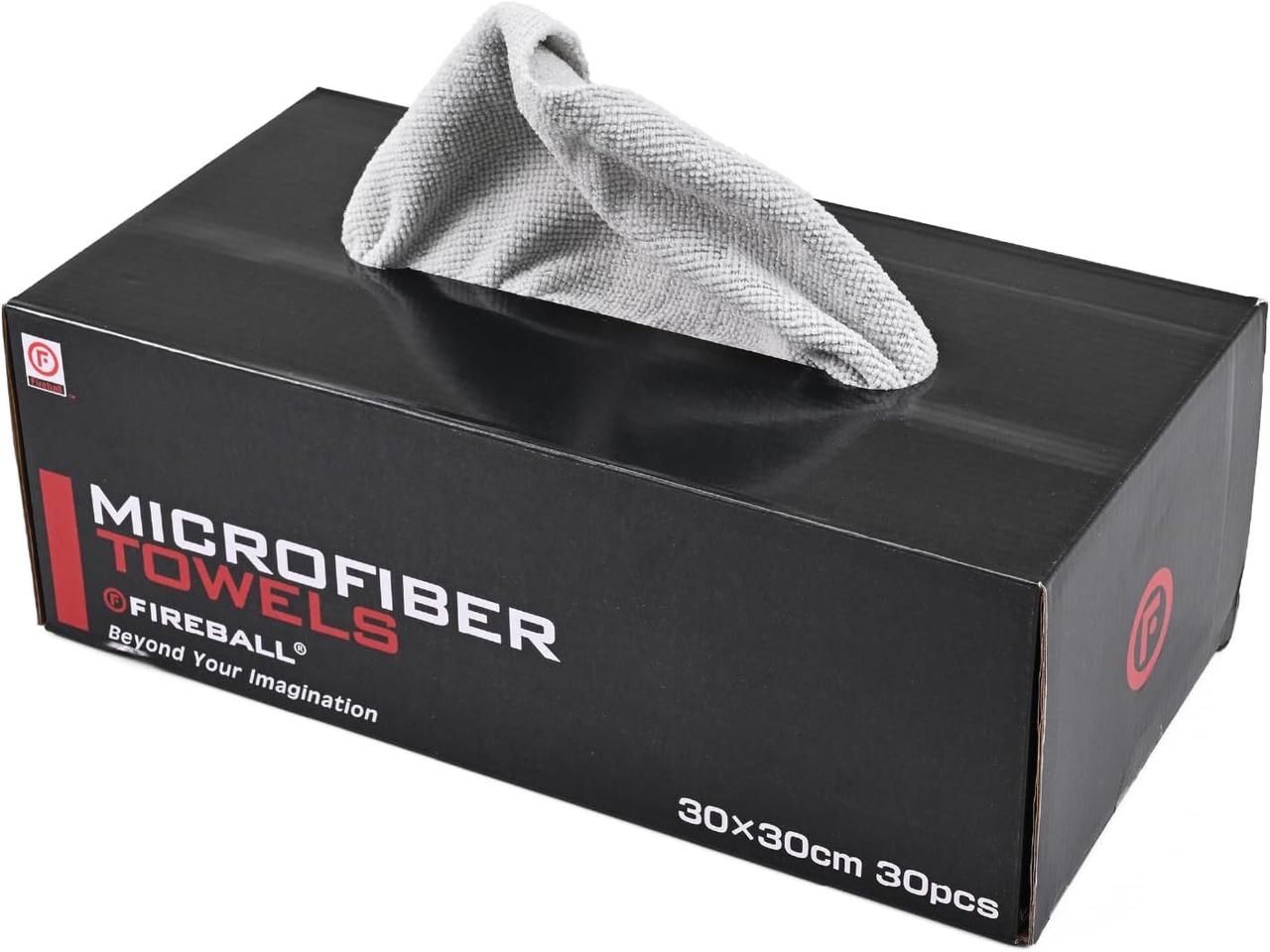 画像: デイトナ(Daytona) Fireball(ファイヤーボール) 洗車 タオル マイクロファイバー 手のひらサイズ 大容量 クロス 30枚入り 61711 amzn.to