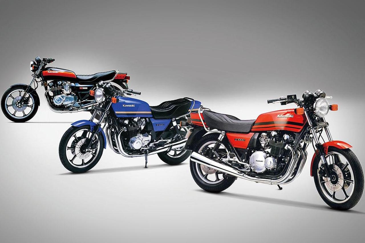 画像: 右からZ1000（Z1000-J1・1981年）、Z1000（Z1000-J2・1982年）、Z1000（Z1000-J3・1983年） すべて欧州仕様