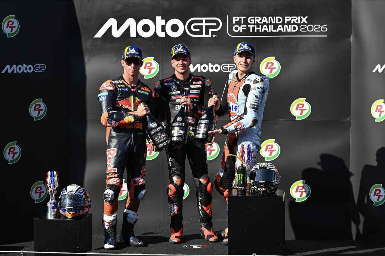 画像: ドゥカティ勢のいない表彰台は実に1645日ぶり！