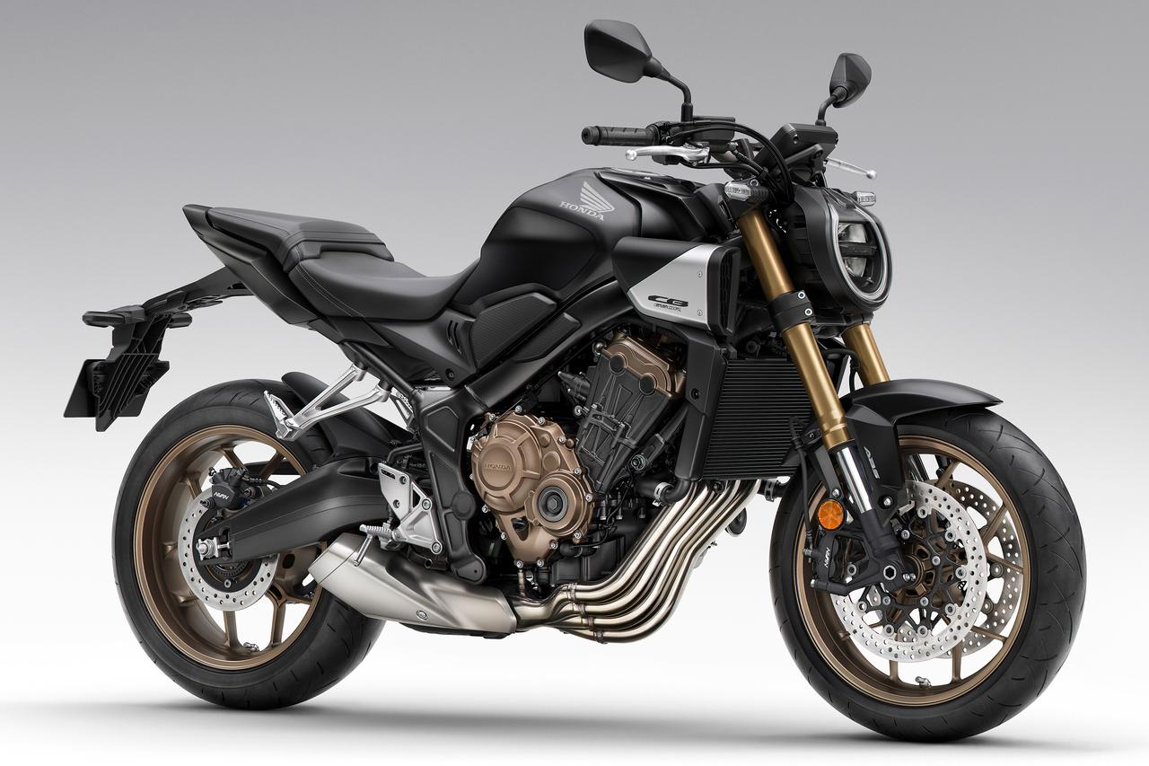 画像: 全長×全幅×全高：2120×780×1075mm ホイールベース：1450mm シート高：810mm 車両重量：205kg〈207kg〉 ※〈〉は「Eクラッチ」 ※写真は「CB650R」