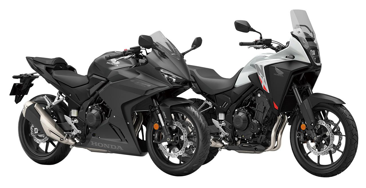 画像: Honda CBR400R(左) 税込価格:86万3500円 NX400(右) 税込価格:89万1000円