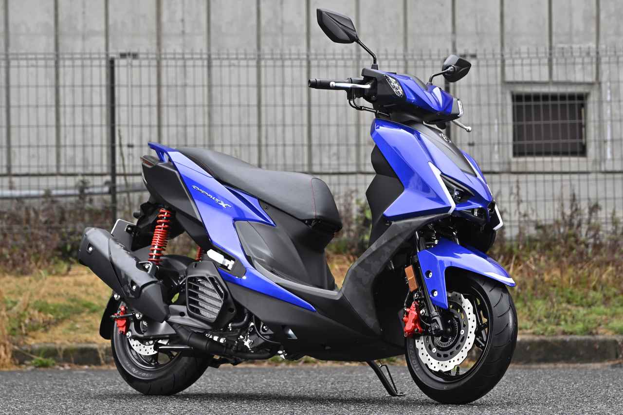 画像: YAMAHA CYGNUS X モーターサイクルショー出展車（市販予定車）