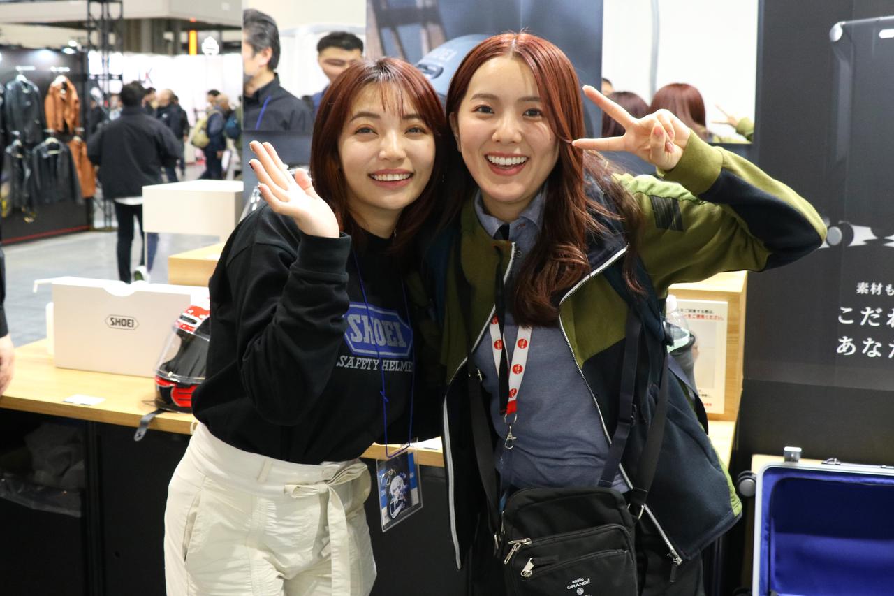 画像: SHOEI/ カナイメグ さん、オートバイ女子部/ せんちゃん