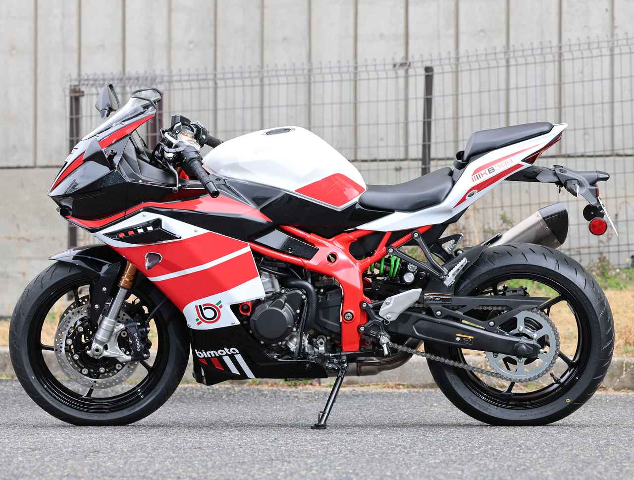 画像6: ビモータ「KB399」「KB399ES」ZX-4RR直系エンジン、フレームのミドルビモータ誕生! 気になる詳細を実車生撮りチェック!