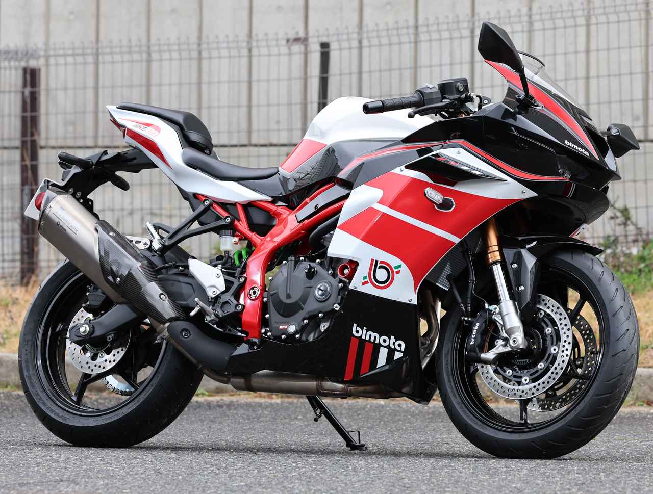 画像1: ビモータ「KB399」「KB399ES」ZX-4RR直系エンジン、フレームのミドルビモータ誕生! 気になる詳細を実車生撮りチェック!