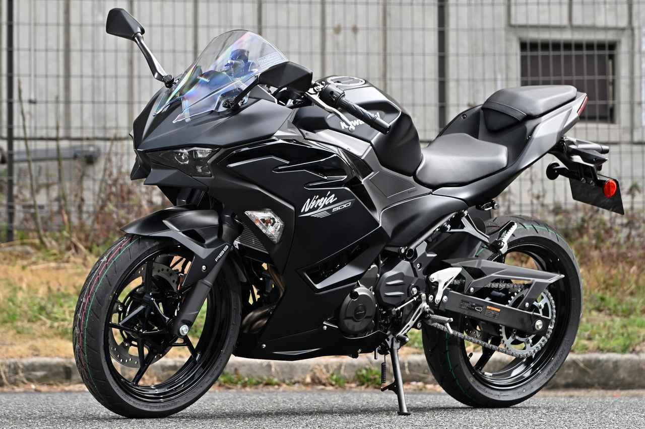 画像3: 新型Ninja ZX-10R＆Ninja 500を撮影！ モーターサイクルショー2026の展示車2台の車両情報をご紹介