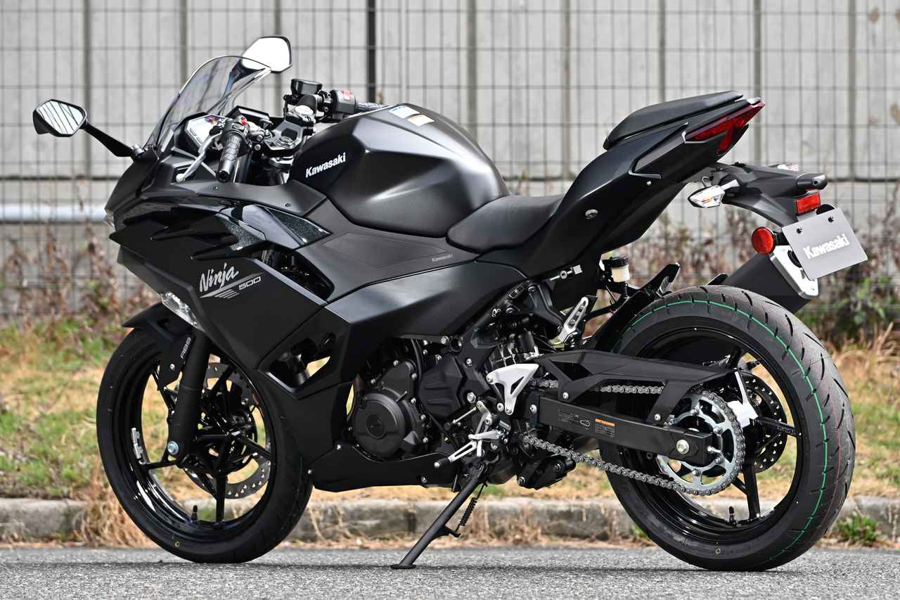 画像4: 新型Ninja ZX-10R＆Ninja 500を撮影！ モーターサイクルショー2026の展示車2台の車両情報をご紹介