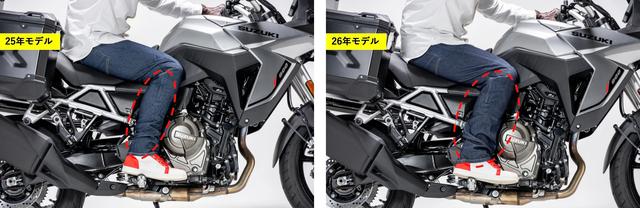 画像2: 膝に設けたエアインテークで、走行風の取り込み量が前年比125%に！