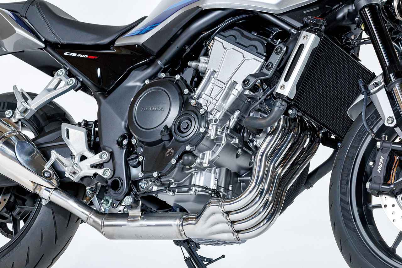 画像 : 2番目の画像 - 【写真11枚】ホンダ「CB400 SUPER FOUR E-Clutch Concept」徹底解説〈エンジン編〉 - webオートバイ