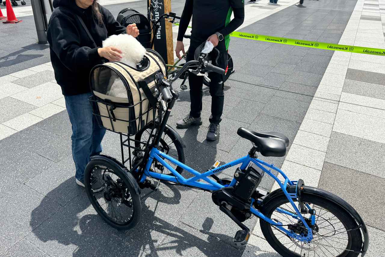 画像2: 愛犬とのお出かけにぴったり！ 電動アシスト三輪自転車「noslisu」試乗会レポート【ワンちゃんサイクリング in びわ湖長浜】