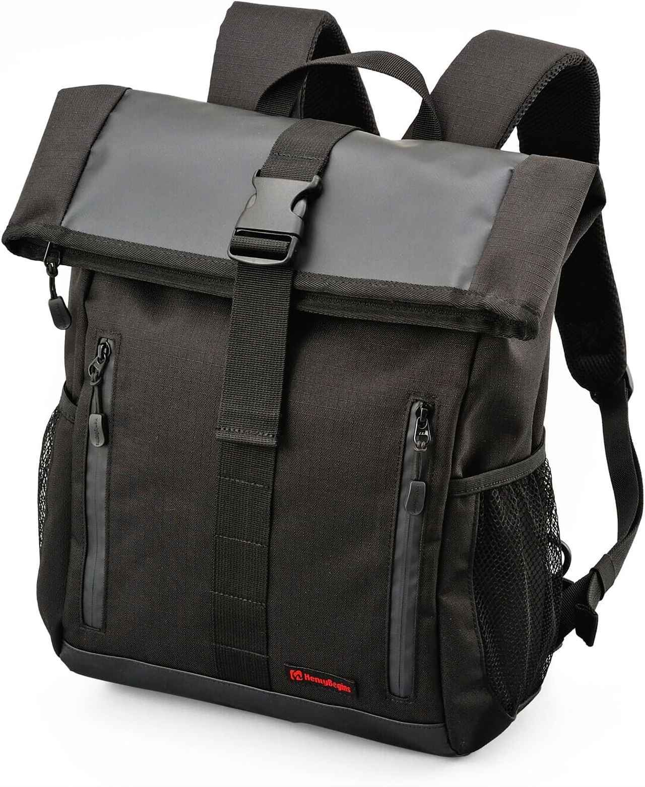 画像: ▶▶▶Amazonはこちら｜価格をチェック ヘンリービギンズ(Henly Begins) デイトナ バイク用 リュック 防水 16L ファスナー&折り曲げ式防水気室 DH-739 98669 amzn.to