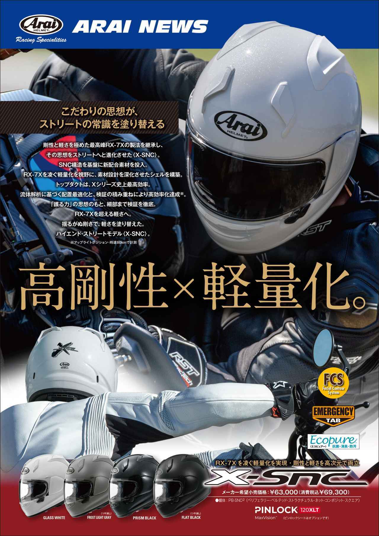 画像: アライ「X-SNC」概要