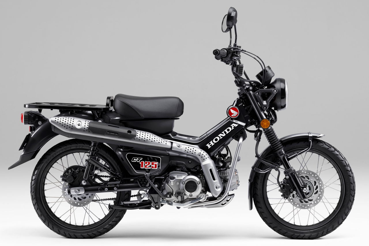 画像1: HONDA CT125・ハンターカブ 2026年モデル 総排気量:123cc エンジン形式:空冷4ストSOHC2バルブ単気筒(9.1PS/6250rpm) シート高:800mm 車両重量:118kg 発売日:2026年2月20日 税込価格:49万5000円(黒、茶、赤)