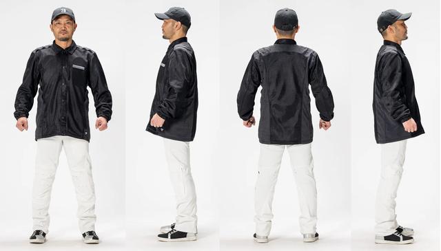 画像: カラー:ブラック(モデル:172cm/ 65kg/胸囲91cm/胴周り80cm Mサイズ着用)