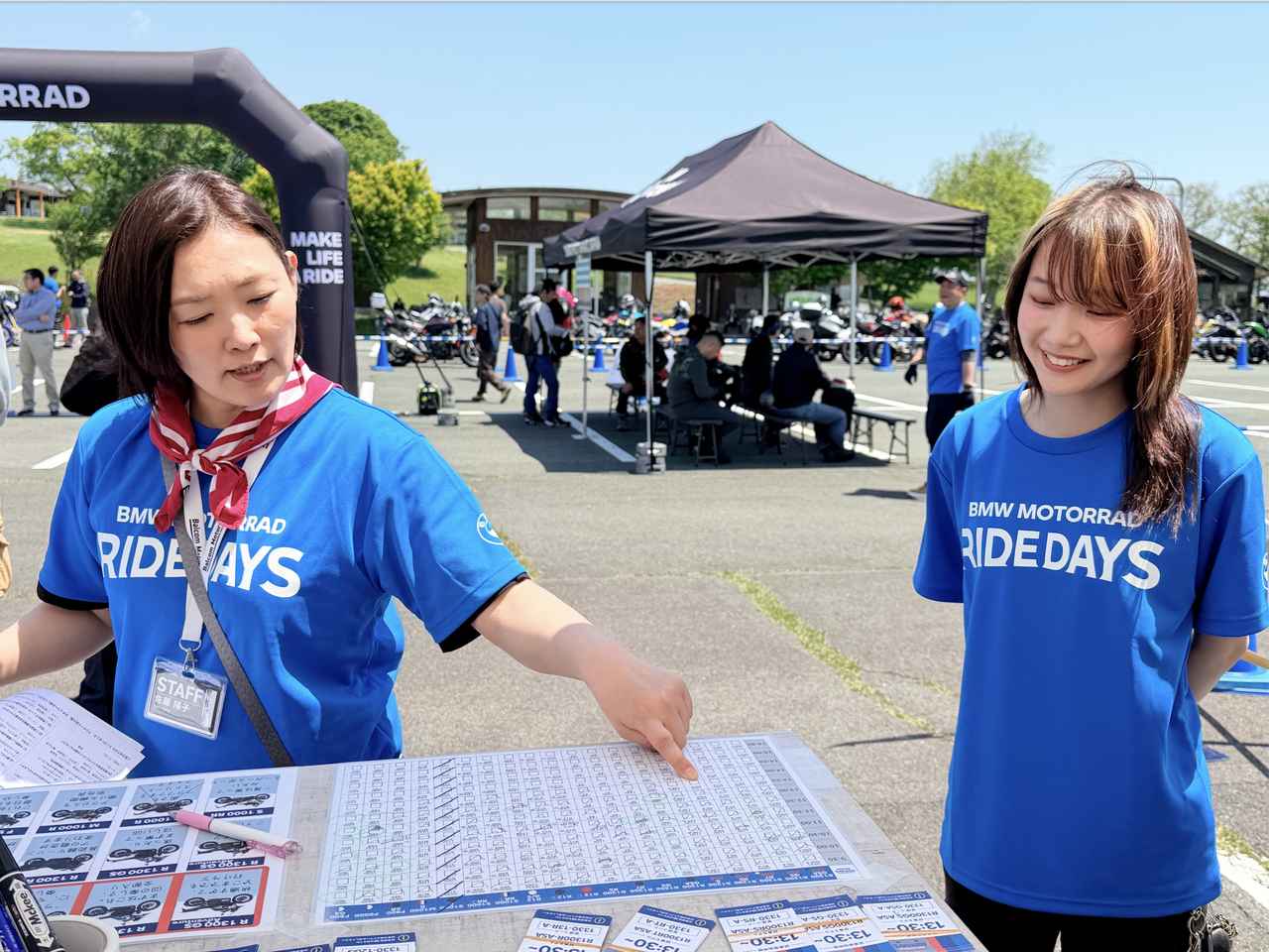 画像: ASA講座の空いている時間に試乗枠を確認。まさかの3回試乗（1回目は試乗会前の車両・試乗コースのチェック係として）したスンミさん。イベントをしっかり楽しんでくれました。