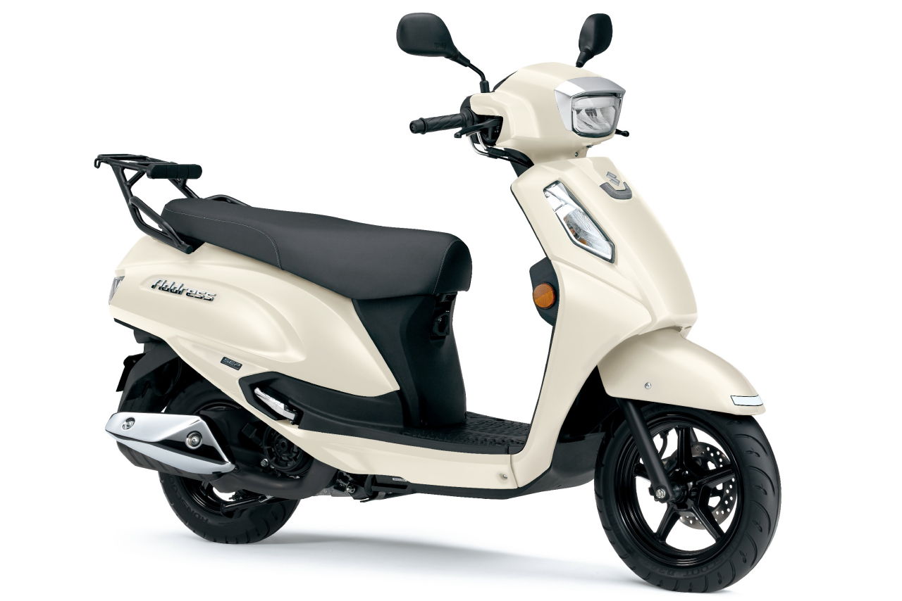 画像2: SUZUKI ADDRESS 125 2025年モデル 総排気量：124cc エンジン形式：空冷4ストSOHC2バルブ単気筒（8.4PS/6500rpm） シート高：770mm 車両重量：108kg 発売日：2025年9月10日 税込価格：28万500円（藍、白、緑、黒）