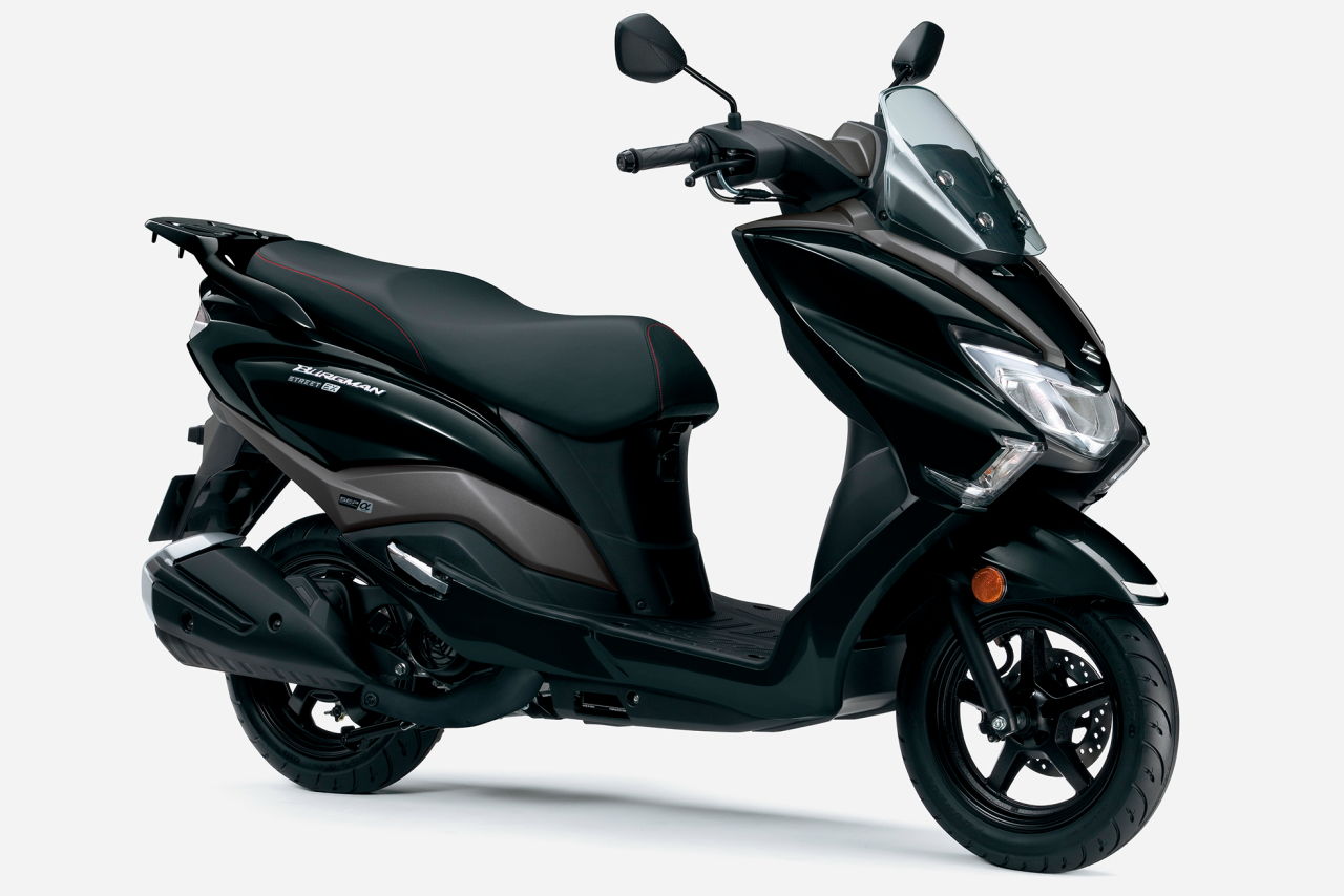 画像3: SUZUKI BURGMAN STREET 125EX 2025年モデル 総排気量：124cc エンジン形式：空冷4ストSOHC2バルブ単気筒（8.3PS/6500rpm） シート高：780mm 車両重量：112kg 発売日：2025年6月6日 税込価格：31万7900円（青、白、黒）