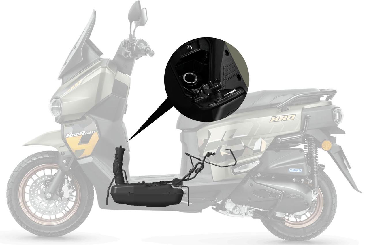 画像 : 27番目の画像 - 「【日本にも欲しい原2モデル！】ホンダ「Hoo Ride」はADV系とはひと味違うアドベンチャー・スクーター！【世界でがんばる!! 日本メーカーの珍車大図鑑 Vol.33】」のアルバム - webオートバイ