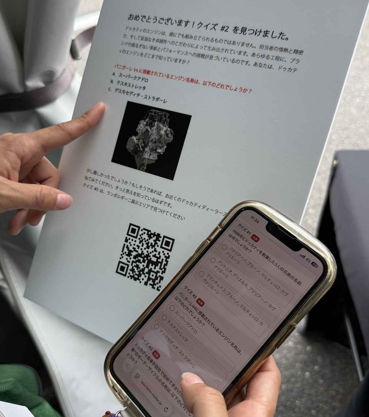 画像: 会場全体を舞台にした「100周年記念クイズトレイル」。全てのクイズに参加すれば抽選でMotoGP観戦チケットが当たるぞ!