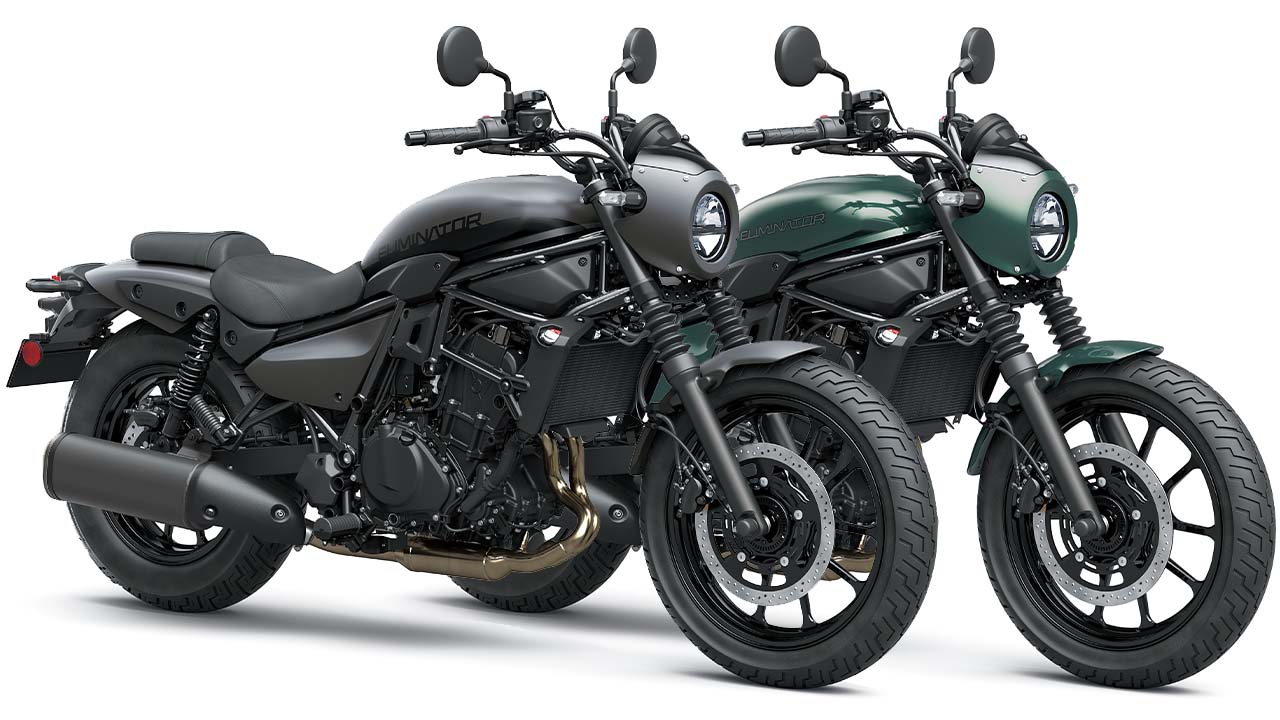 画像: KAWASAKI ELIMINATOR SE 2027年モデル 総排気量:398cc エンジン形式:水冷4ストDOHC4バルブ並列4気筒 シート高:735mm 車両重量:178kg 発売日:2026年7月18日(土) 税込価格:95万7000円