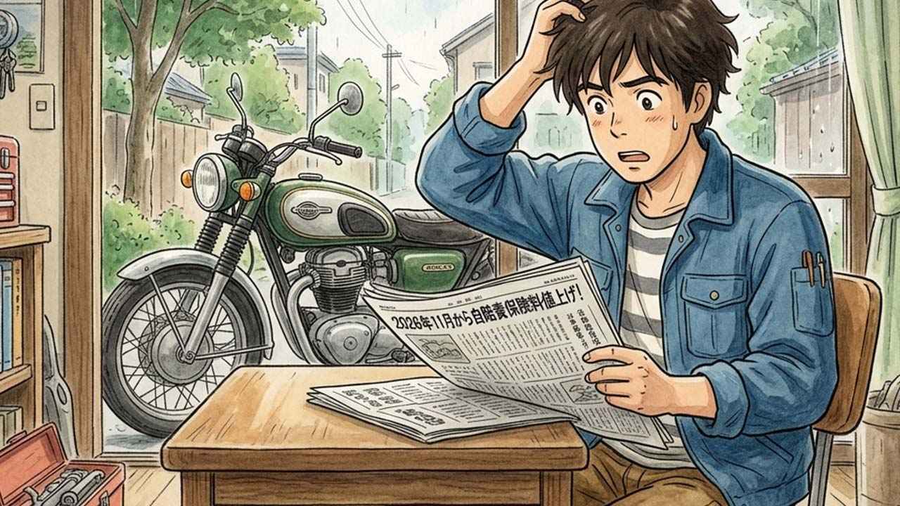 画像: バイクの自賠責保険料、2026年11月1日より「引き上げ改定」へ──全車種平均で6.2％の上昇［金融庁発表］ - webオートバイ
