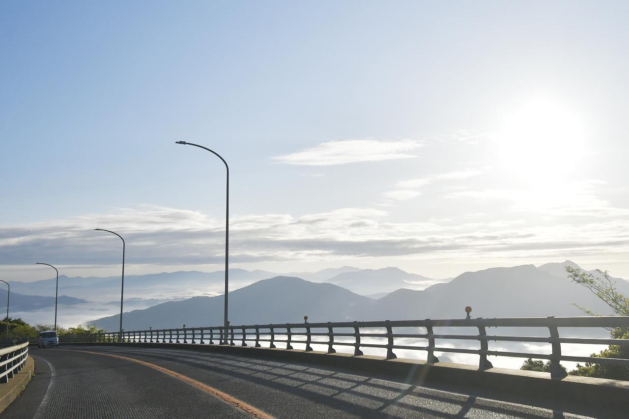 画像2: 雲海に遭遇。雲海の中は寒かった