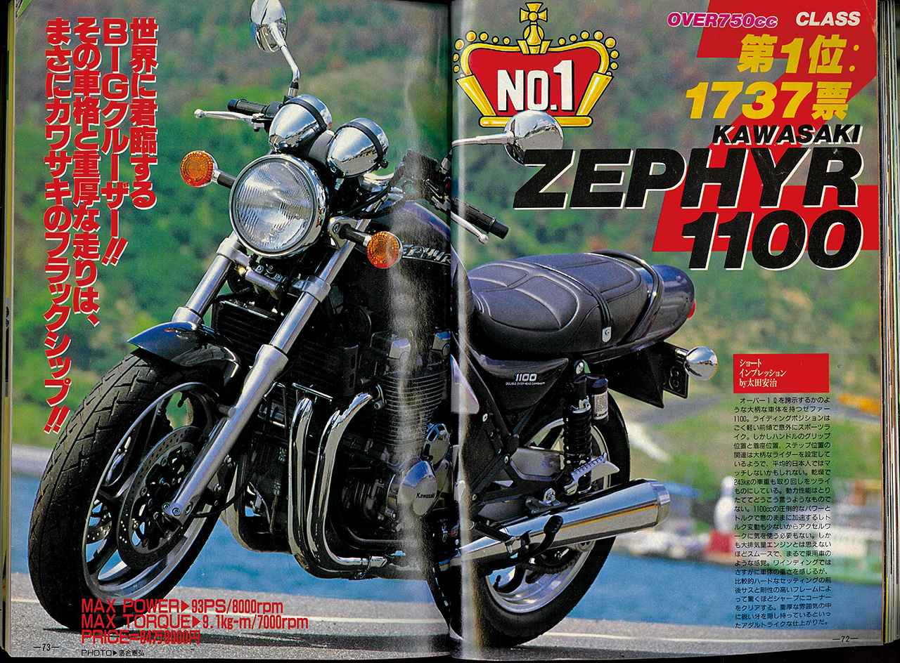 画像1: 「バイク・オブ・ザ・イヤー」当時の誌面から