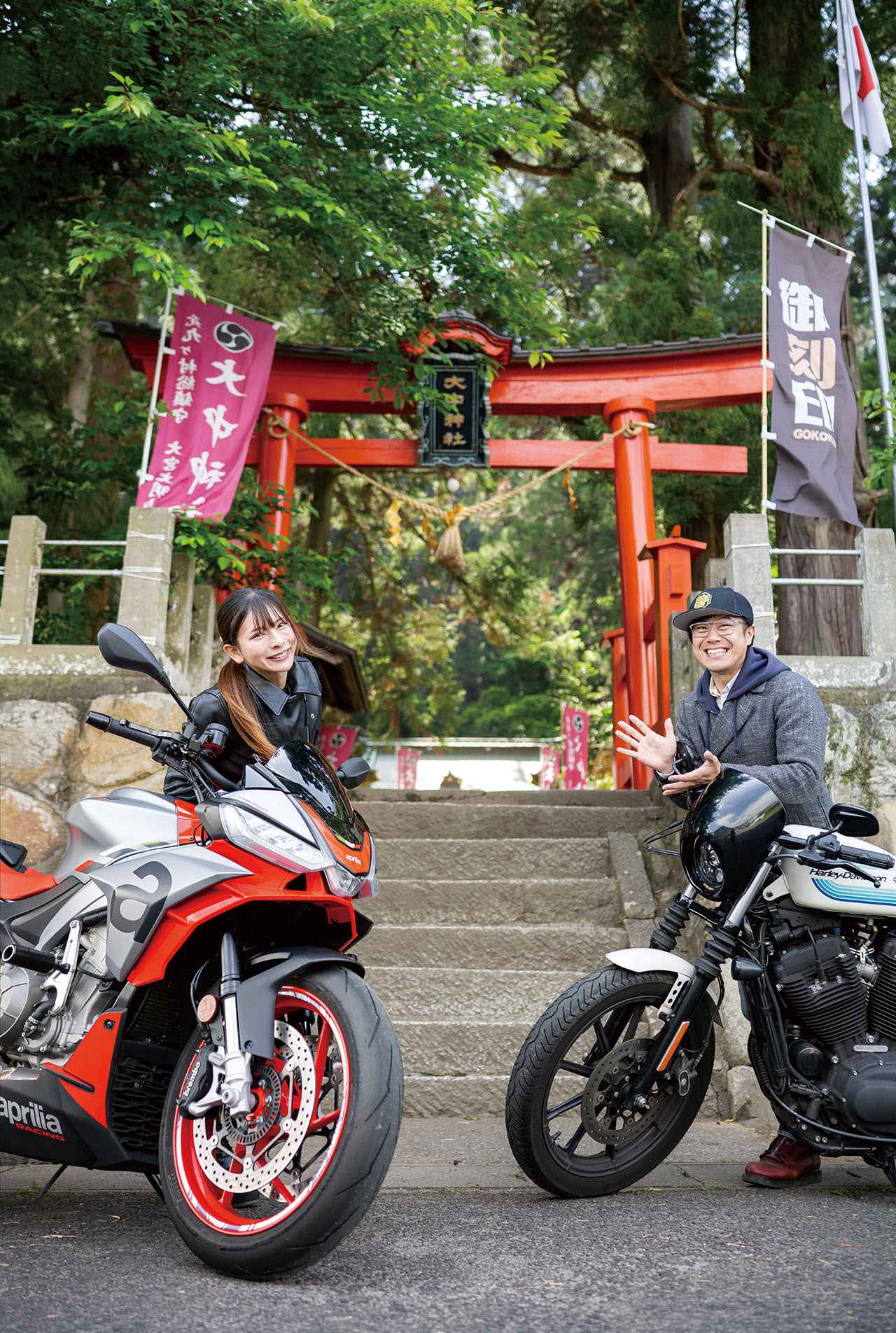画像10: サーキットで"ガチ走り"のアイドル葉月美優さんとゆくバイク旅【神社ソムリエ・佐々木優太の開運ツーリング】