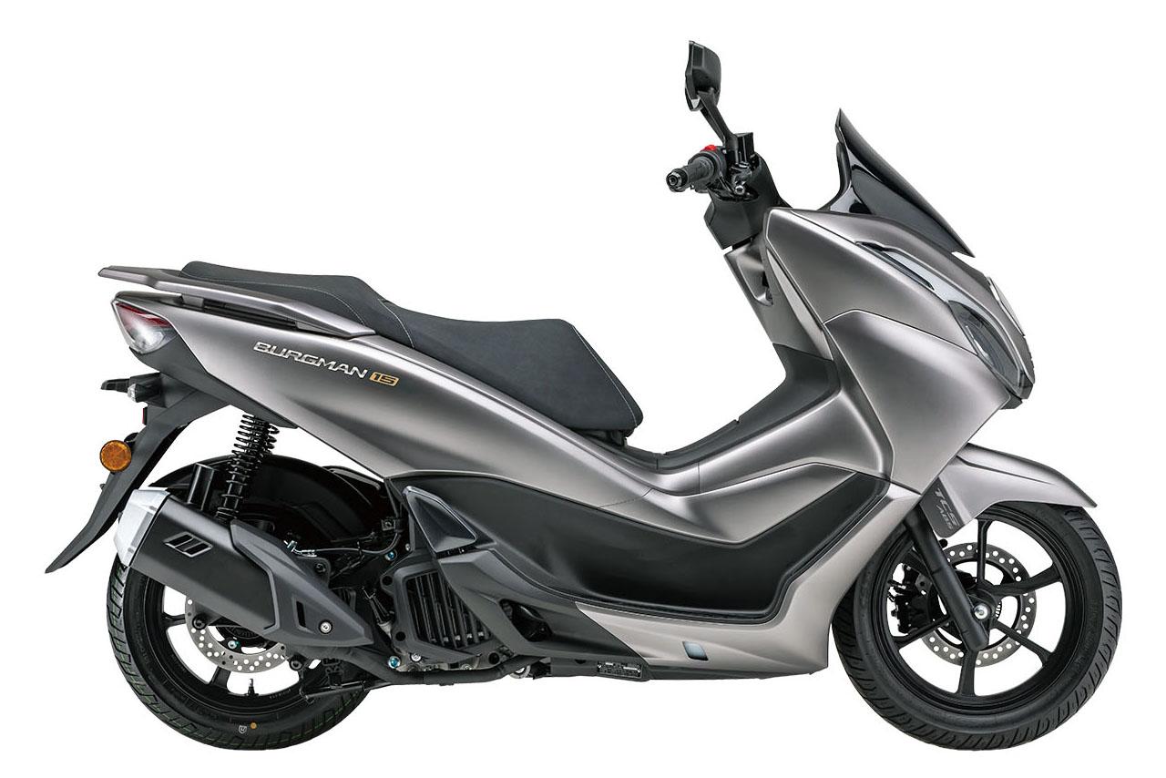 画像: SUZUKI BURGMAN 15 2027年モデル（コロンビア仕様）シルバー 総排気量：149cc エンジン形式：水冷4ストSOHC単気筒 シート高：760mm 車両重量：145kg 参考価格：1555万コロンビアペソ