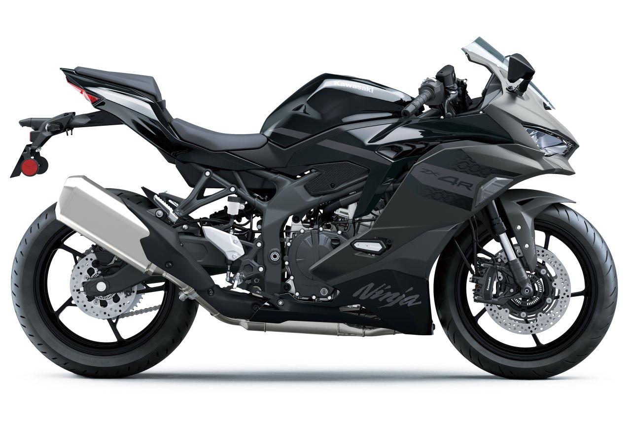 画像: Ninja ZX-4R SE メタリックマットグラフェンスチールグレー×メタリックスパークブラック(GY2)※継続カラー