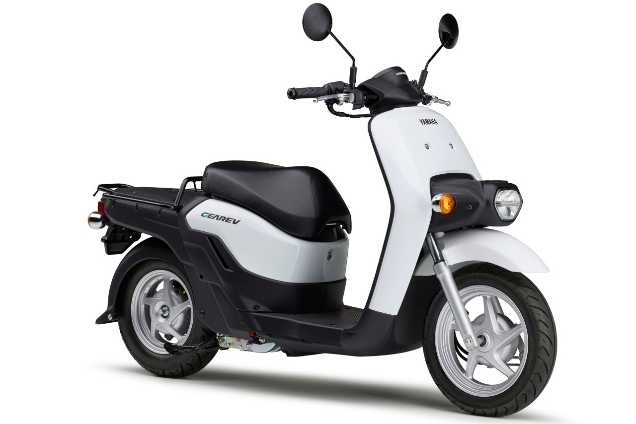 画像: YAMAHA GEAREV 2026年モデル 原動機種類:交流同期電動機 1充電走行距離:100km(30km/h定地) シート高:710mm 車両重量:125kg 発売日:2026年7月17日(金) 税込価格:69万800円