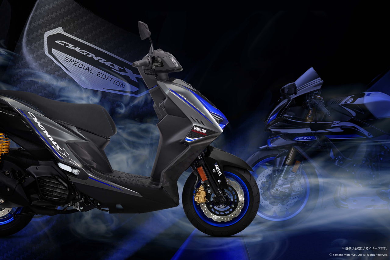 画像2: ヤマハ「シグナスX」に最高峰R1MのDNAを注入! 800台限定のスペシャルエディションが8/25に発売