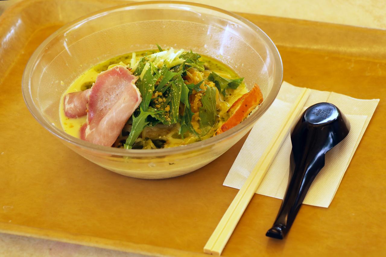 画像: ▲Kawasaki グリーンラーメン（税込1300円）