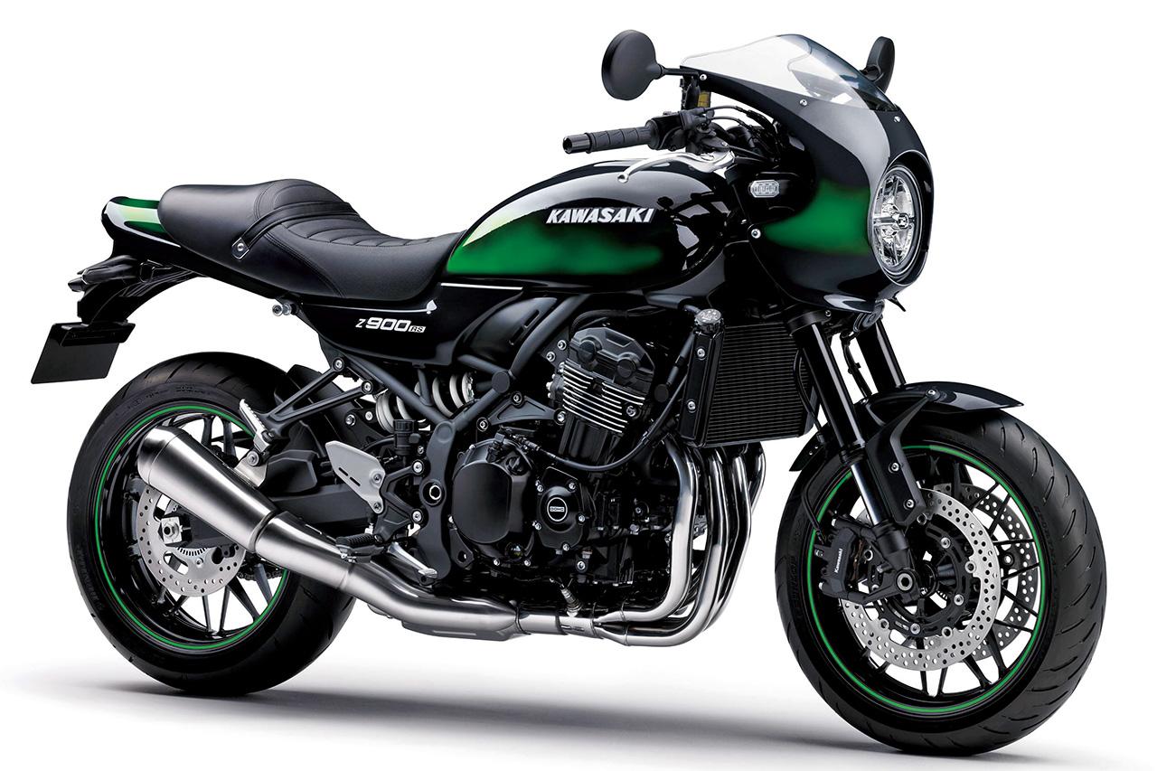 画像: KAWASAKI Z900RS CAFE 2025年 カラーは「エボニー×キャンディライムグリーン」