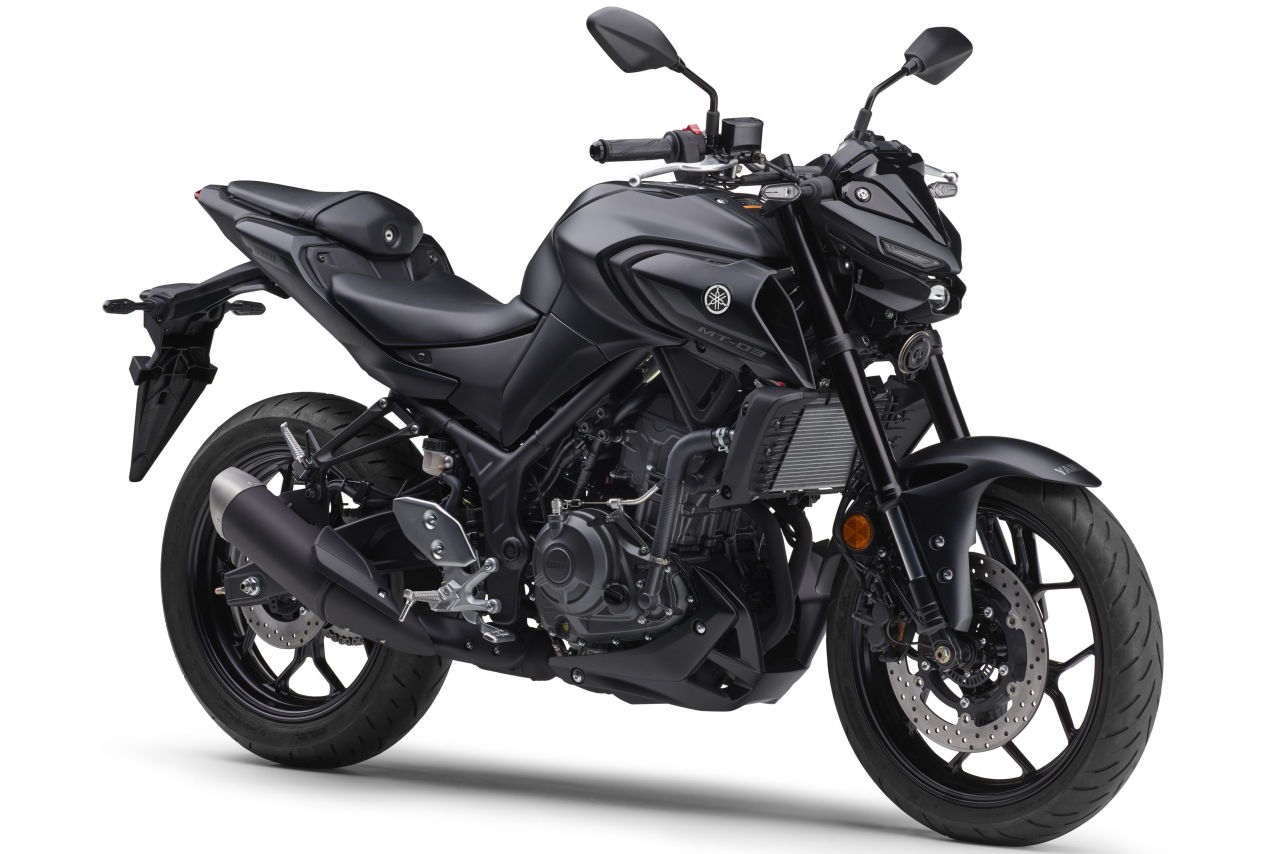 画像3: YAMAHA MT-03 2025年モデル 総排気量:320cc エンジン形式:水冷4ストDOHC4バルブ並列2気筒 シート高:780mm 車両重量:166kg 発売日:2025年4月24日 税込価格:68万7500円(灰、青、暗灰)