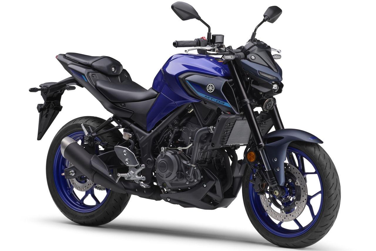 画像2: YAMAHA MT-03 2025年モデル 総排気量:320cc エンジン形式:水冷4ストDOHC4バルブ並列2気筒 シート高:780mm 車両重量:166kg 発売日:2025年4月24日 税込価格:68万7500円(灰、青、暗灰)