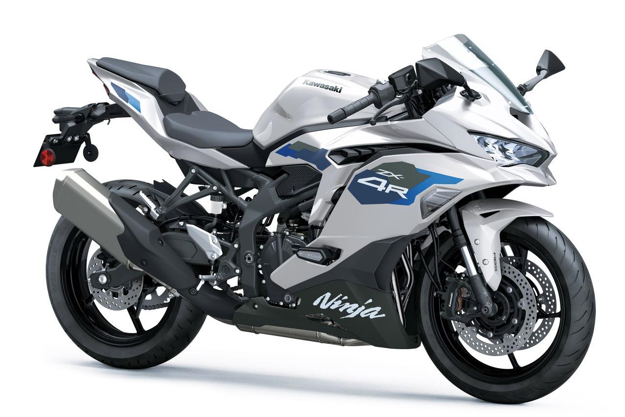 画像2: KAWASAKI Ninja ZX-4R SE 2027年モデル 総排気量:399cc エンジン形式:水冷4ストDOHC4バルブ並列4気筒 シート高:800mm 車両重量:190kg 発売日:2026年8月1日 税込価格:117万7000円(灰×黒、銀)