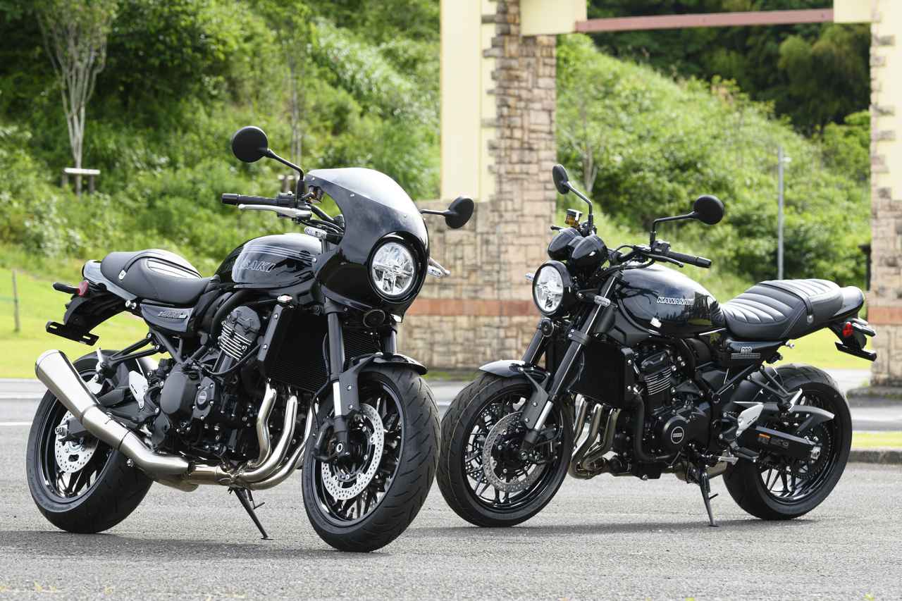 画像: KAWASAKI Z900RS CAFE（左） 2026年モデル 価格：154万円 発売：2026年2月14日 KAWASAKI Z900RS Black Ball Edition（右） 2026年モデル 価格：152万9000円 発売：2026年2月14日