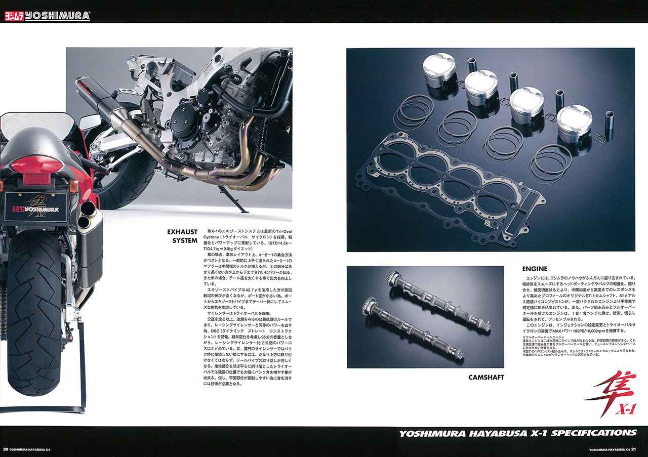 画像3: ヨシムラ「HAYABUSA X-1」|Xフォーミュラレーサーからのフィードバックで誕生した最速ストリートモデル【ヨシムラ伝】