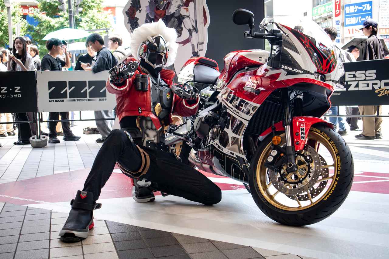 画像7: ヤマハ「XSR900GP」が人気ゲーム『ゼンゼロ』とコラボ! 秋葉原で「スターライト・ビリー」仕様の実車を展示!