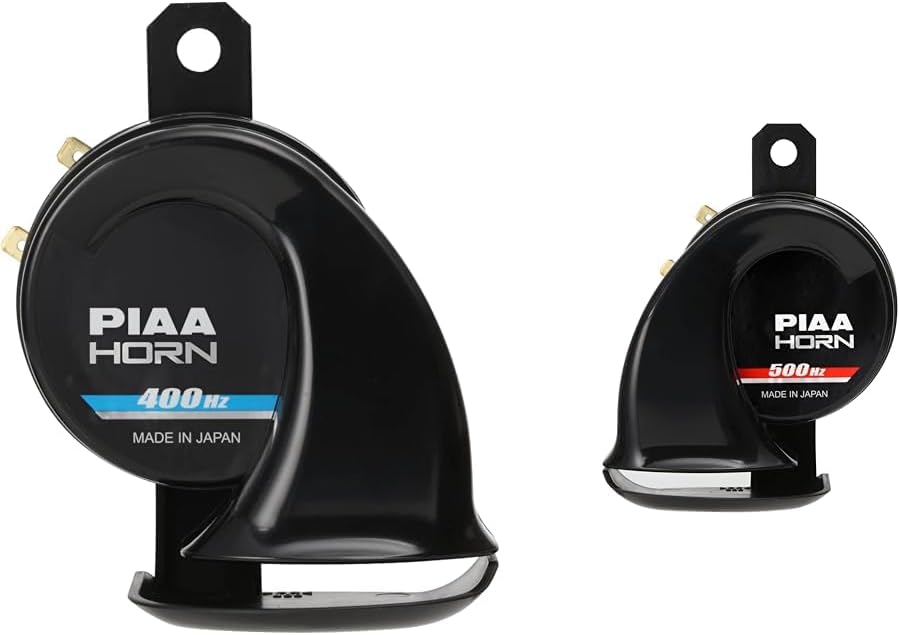 画像: PIAA バイク用ホーン 400Hz 112dB 1個入 車検対応 MHO-1 & バイク用ホーン 500Hz 112dB 1個入 車検対応 MHO-2 amzn.to