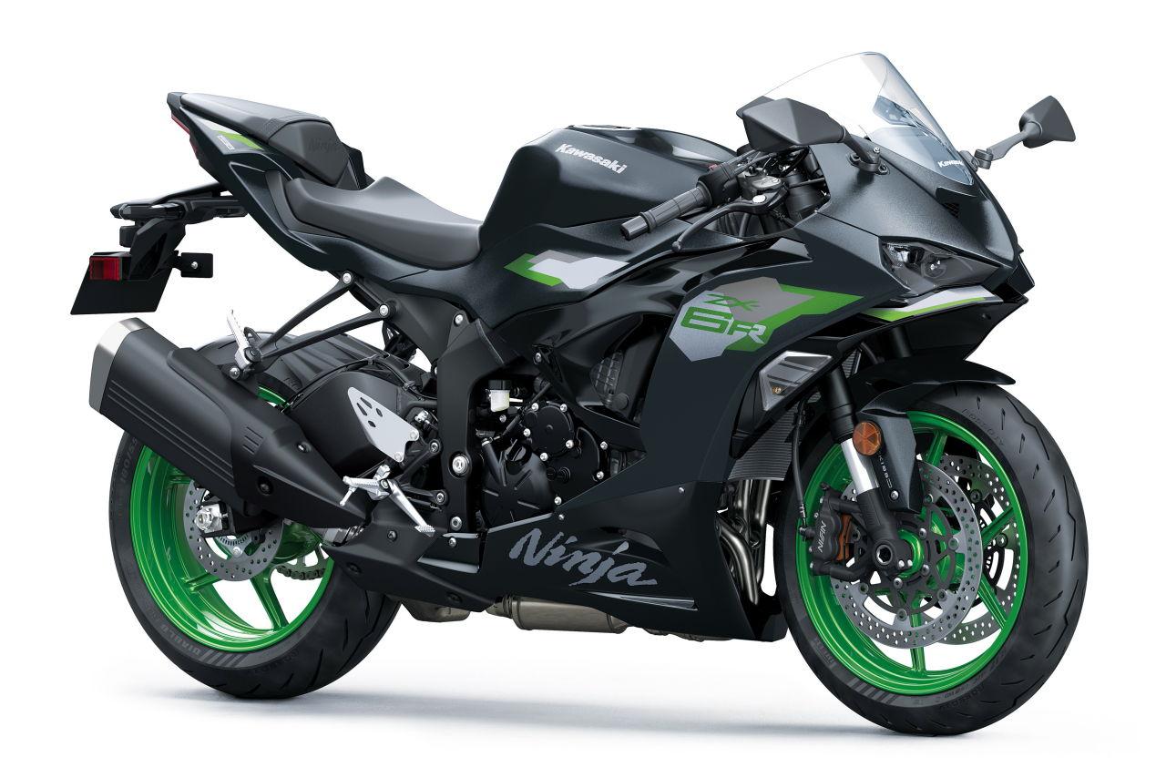 画像: KAWASAKI Ninja ZX-6R 2027年モデル（欧州仕様） 総排気量：636cc エンジン形式：水冷4ストDOHC4バルブ並列4気筒 シート高：830mm 車両重量：198kg Metallic Matte Carbon Gray / Metallic Spark Black（欧州仕様）