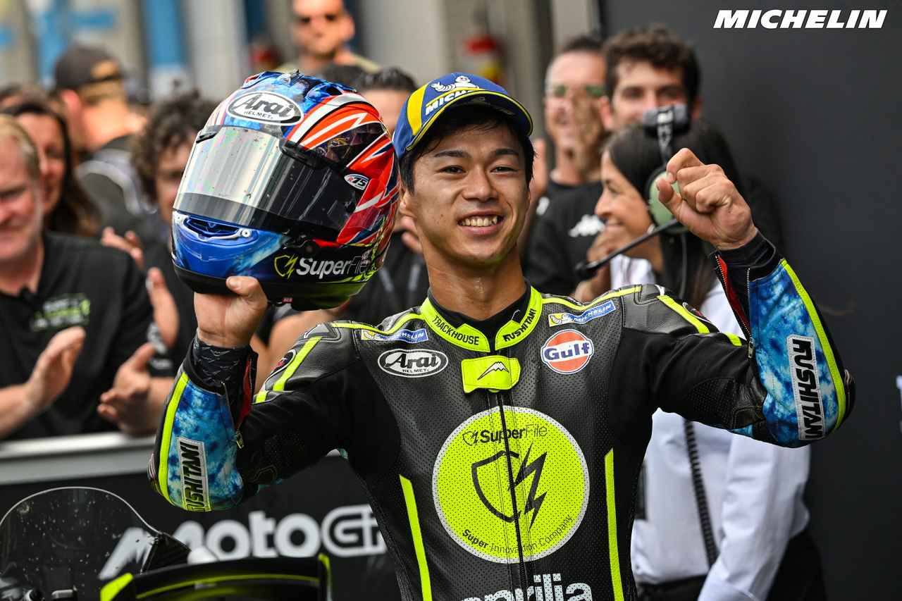画像 : 1番目の画像 - 【画像3枚】オランダGPで初優勝した小椋藍選手 - webオートバイ