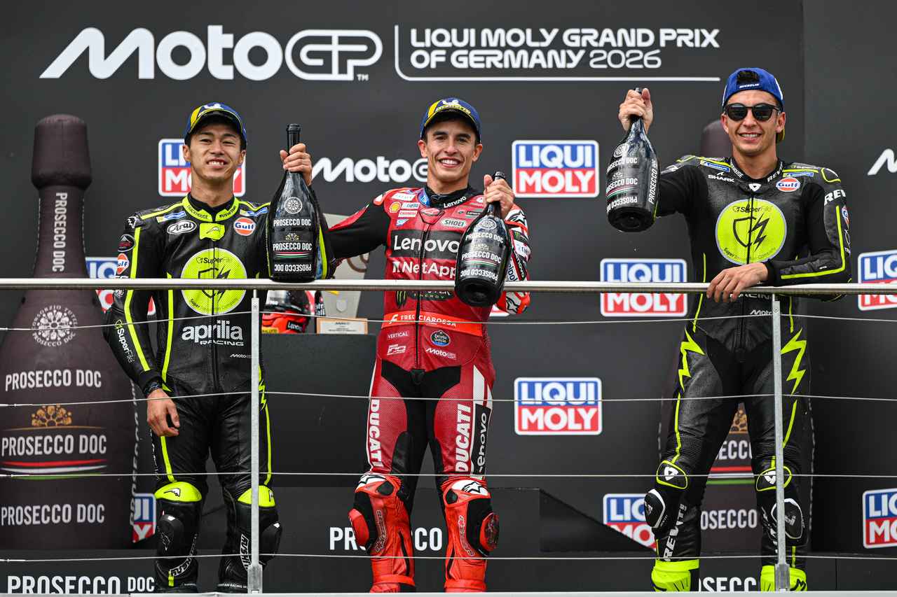 画像: 【2026 MotoGP 第11戦ドイツGP】マルク・マルケスが完全制覇！小椋藍は3戦連続表彰台！ - webオートバイ