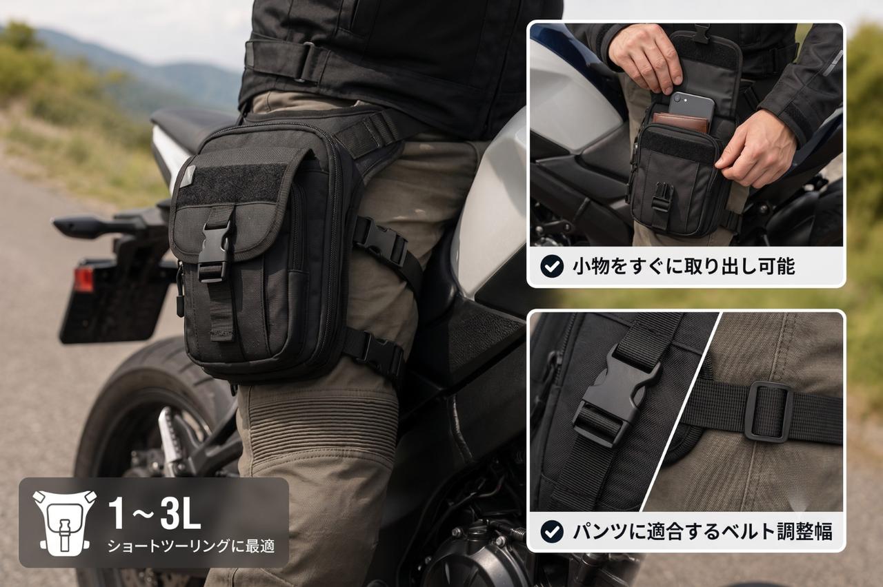 画像: バイク用レッグバッグ