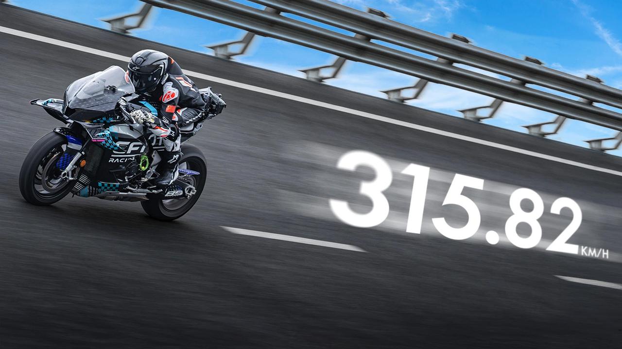 画像: 【最高速315.82km/h!】CFMOTO「V4 SR-RR」が中国製バイクの最高速記録を更新! 210馬力超の997cc・V4エンジンを搭載 - webオートバイ