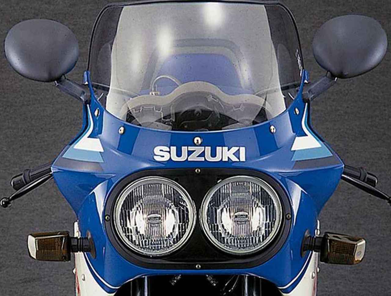 画像: スズキ「GSX-R750(GR71F)」(1985年)|新技術の油冷エンジンをアルミ製フレームに搭載した、初の750ccレプリカ - webオートバイ