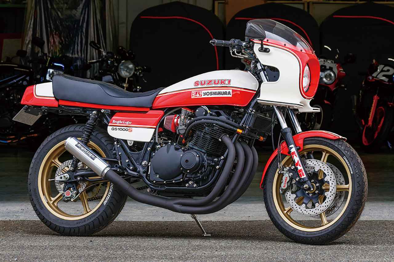 画像: ▲装着サンプルとした車両は'80年代にMCFAJのロードレースを走ったヨシムラスペシャルGSをモチーフとした、ブライトロジックによるカスタム。BMCフィルターは往時の雰囲気にもジャストフィット。エンジンのパフォーマンスを最大限に引き出す強い味方になるものだ。