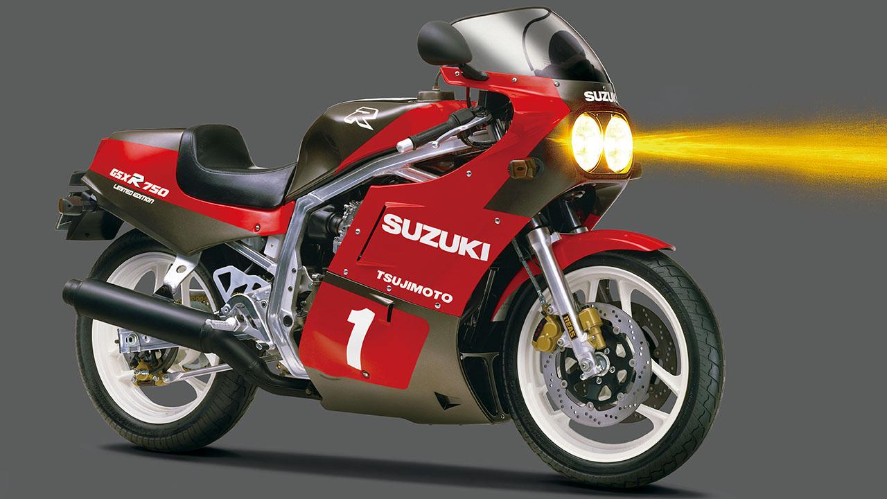 画像: スズキ「GSX-R750R」(1986-1987)|乾式クラッチ仕様の「R」が登場【GSX-R 42年史】 - webオートバイ
